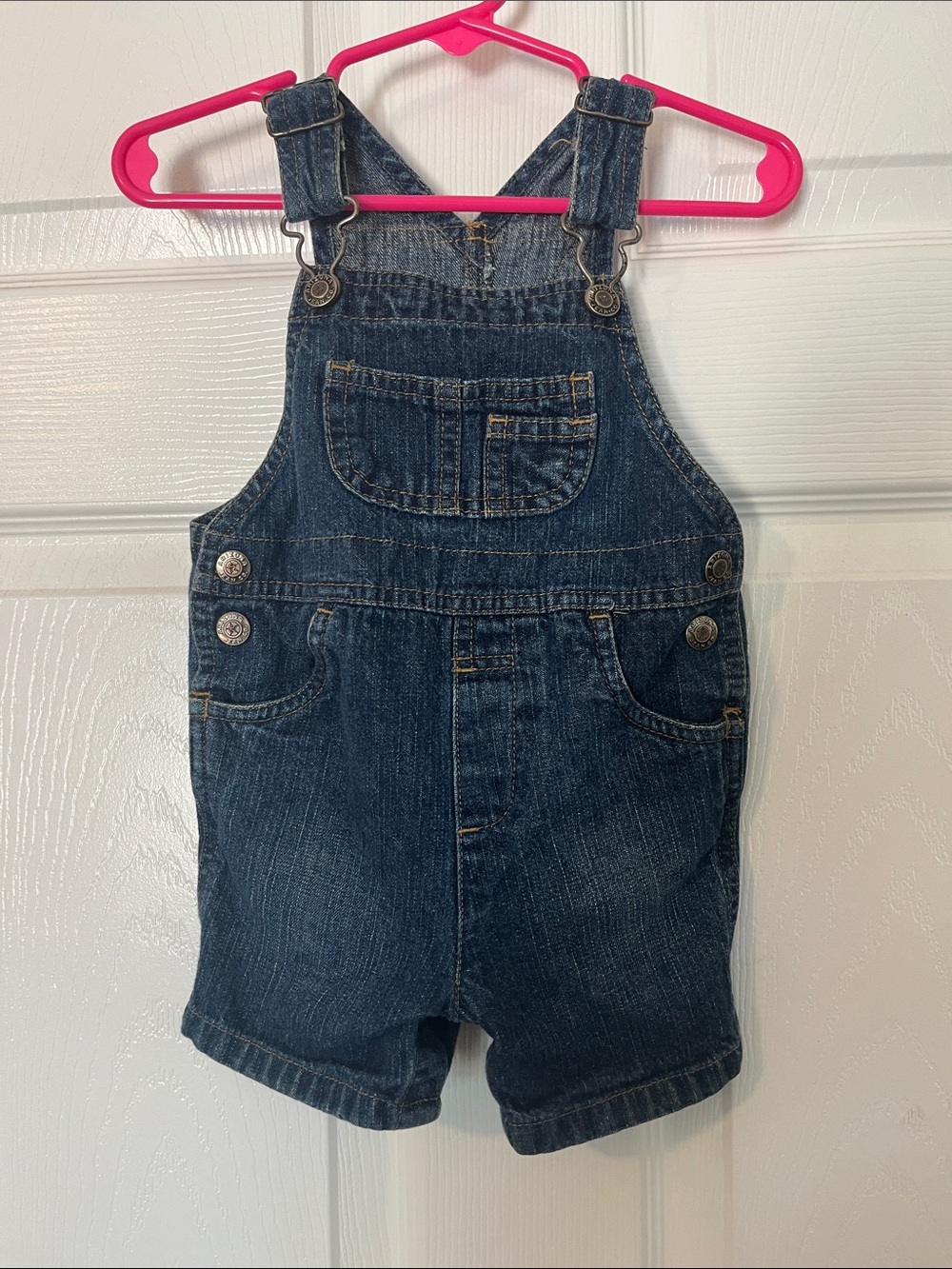 Arizona Jean Company Dark Blue Denim Short Overalls